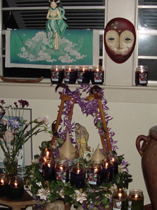 Voodoo Offerings on an altar