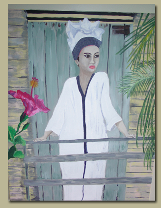 Marie Laveau painting by Severina Singh