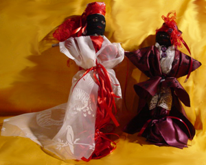 Oya and Chango Voodoo Dolls